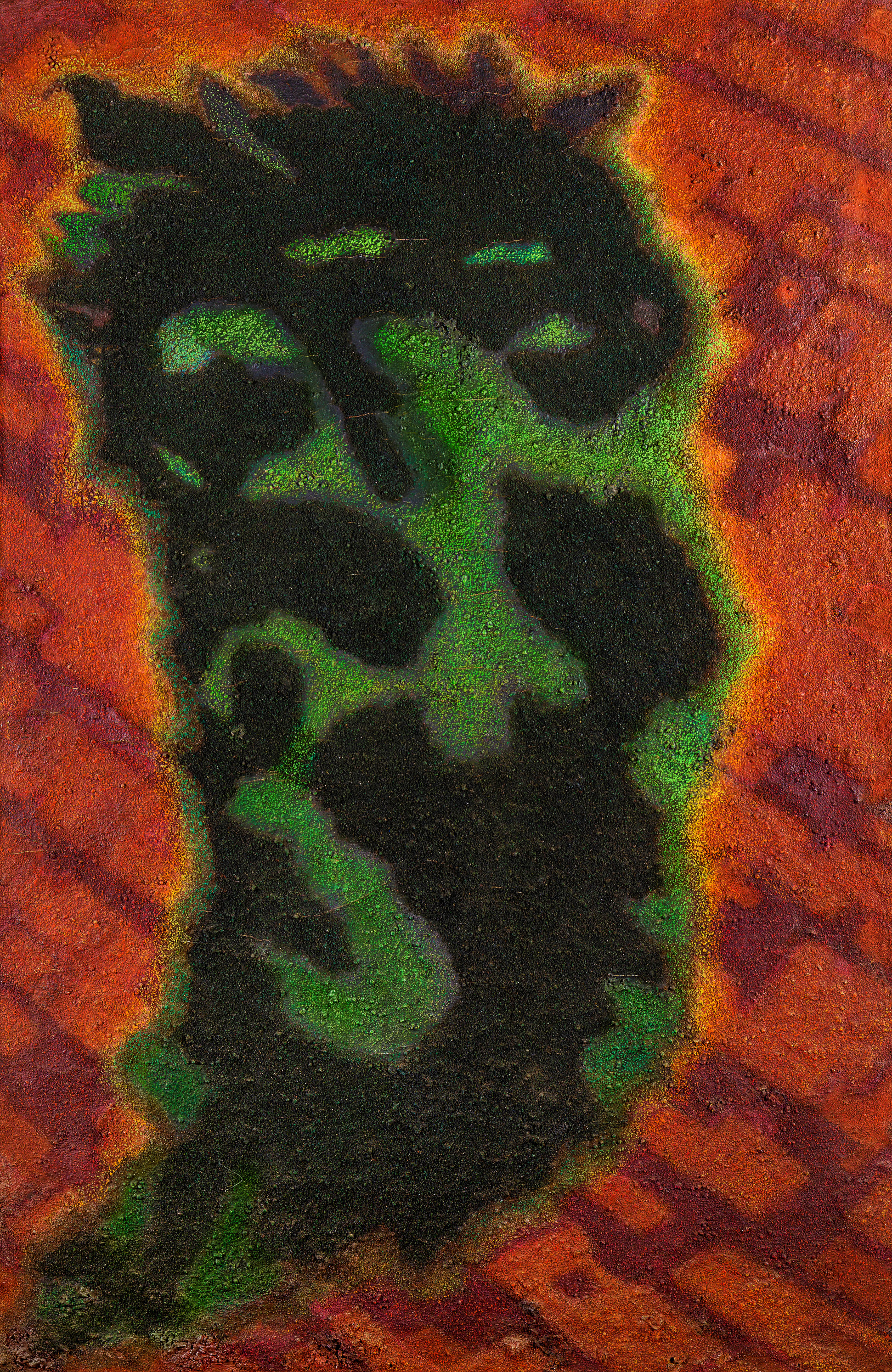 JOSE CUNEO PERINETTI (1887 - 1977) "SEÑORONA" Óleo matérico sobre tela; 146 x 97 cm. Al dorso Fechado 1969, titulado, medido y firmado. POR CONSULTAS DE PRECIOS, CONTACTE LA GALERIA. FOR PRICE´S ENQUIRIES, PLEASE CONTACT THE GALLERY.